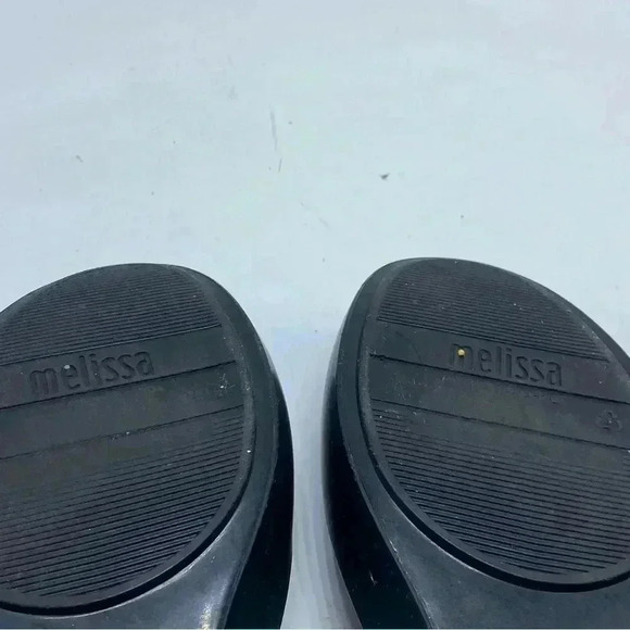 MELISSA Queen black ballet bow flats size 6 - Picture 5 of 7
